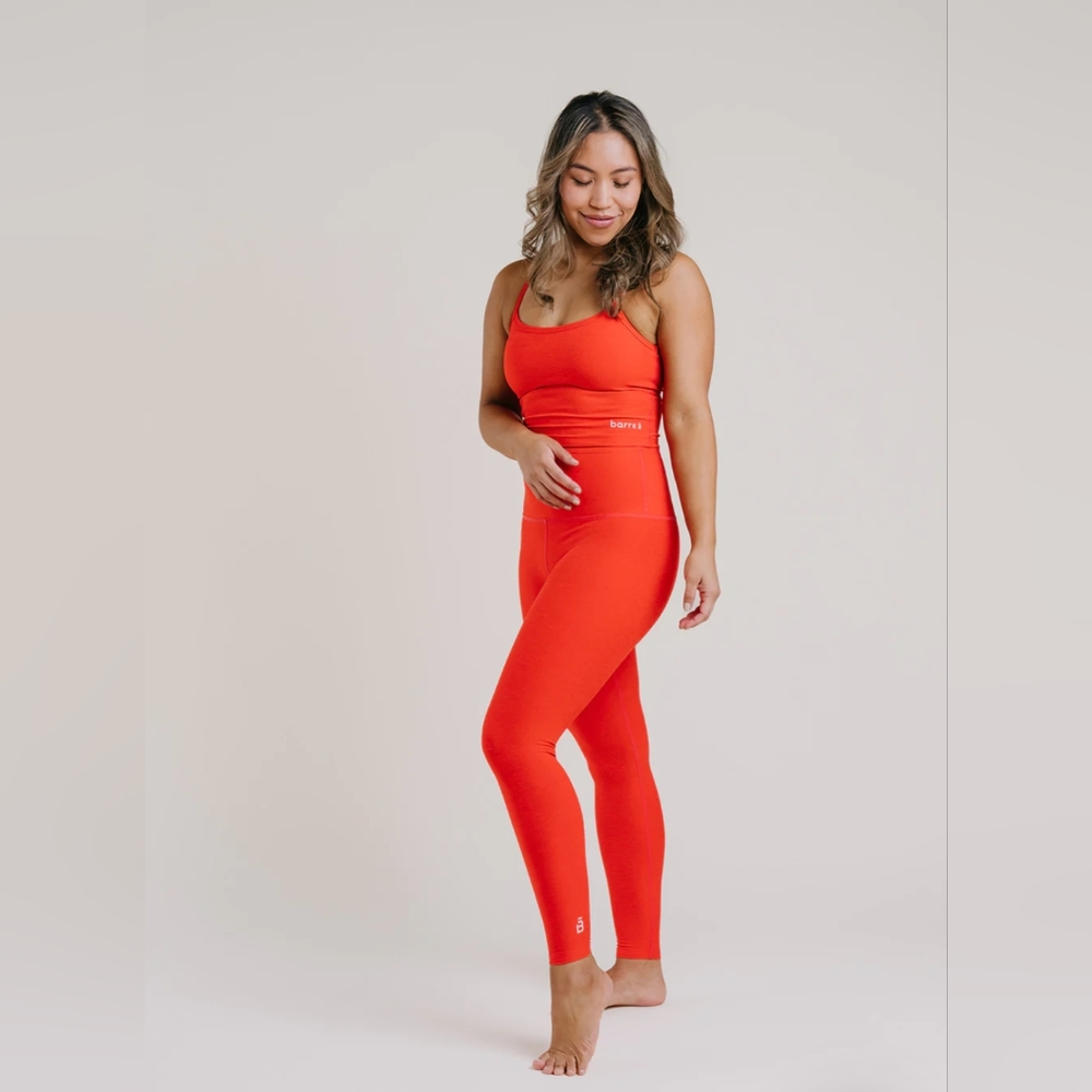 NWT Beyond Yoga x Barre3 Fire Red Slim Racerback Tank size Small Womens
